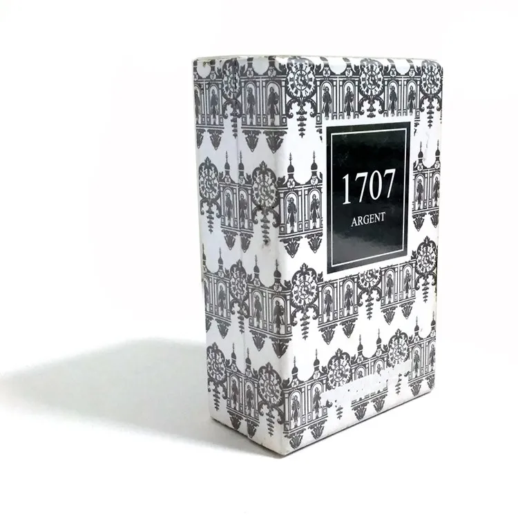 2.Custom Flip-Top Silver Stamping Perfume Gift Box-side